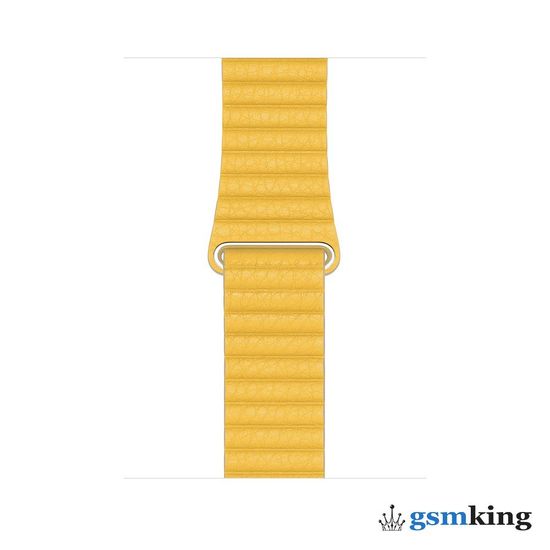 Apple Leather Loop for Apple Watch 42|44|45|49mm Meyer Lemon (Жёлтый) MXAD2ZM/A