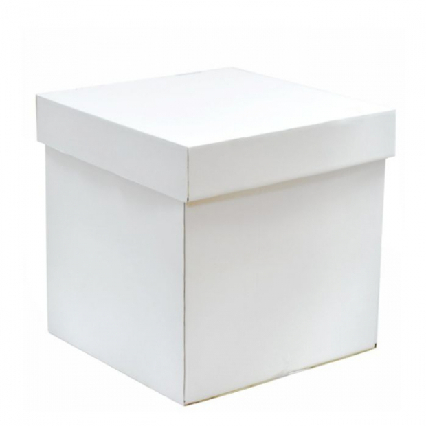 Коробка для воздушных шаров белый 60*60*60 см №10