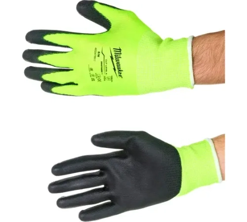 Перчатки сигнальные с уровнем сопротивления порезам 1, размер M/8