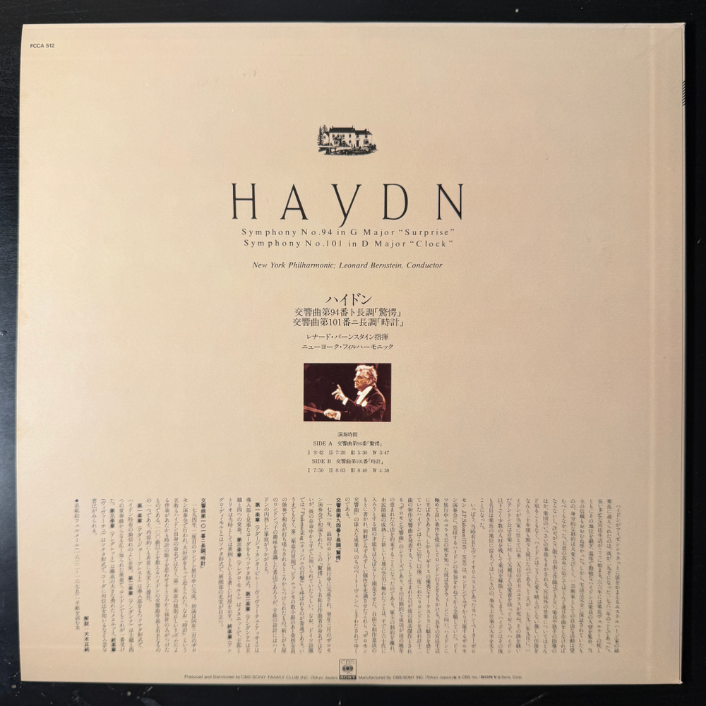 Гайдн - Симфония № 94 Сюрприз / Симфония № 101 Часы (Япония) Т