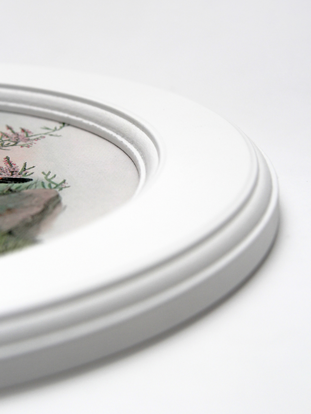 Картина на стену для интерьера на холсте в круглой раме 27 см