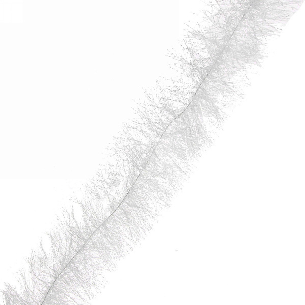 Мишура 2м 8см «Белый снег» белый