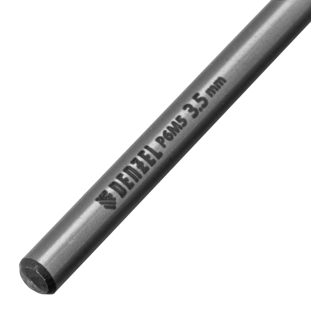 Сверло спиральное по металлу 3,5 x 70мм, Р6М5, Golden Tip, многогранная заточка, 2шт. Denzel