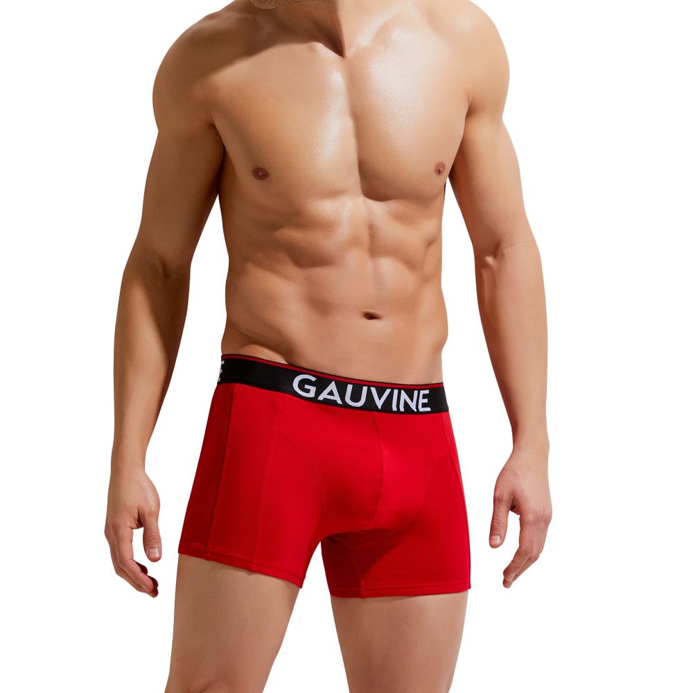 Мужские трусы боксеры красные GAUVINE 3011