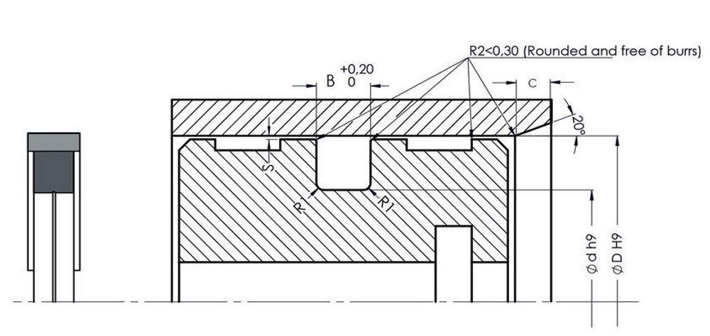A308 080-065 Поршневое уплотнение 80-65-7,5