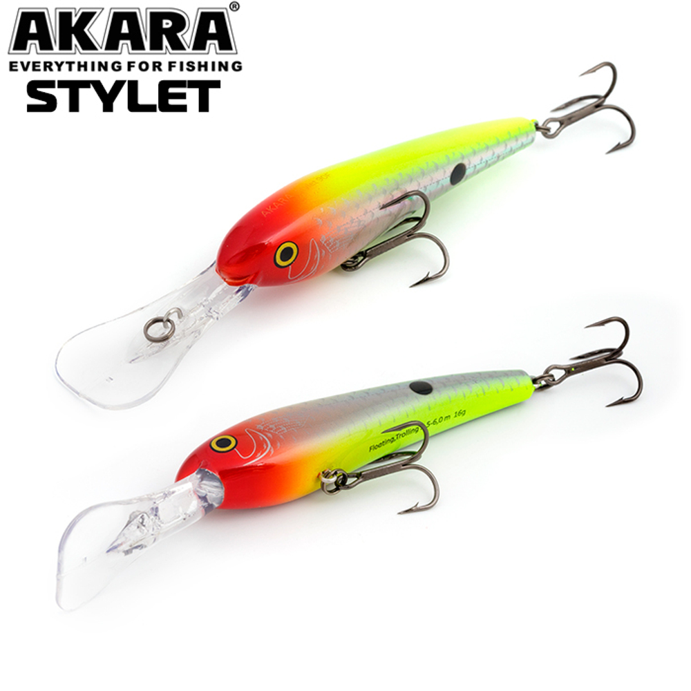Воблер Akara Stylet 90F 16 гр. (4/7 oz 3,5 in) A60