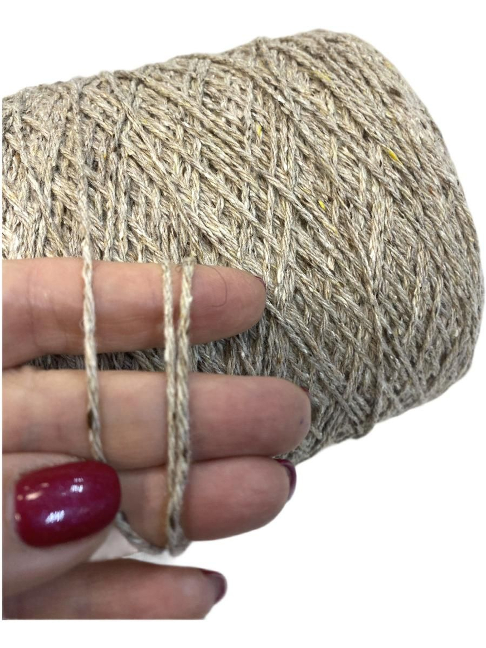 Пряжа на бобине Твид (Италия)20% шерсть мериноса 30% хлопок 40% шелк 10% вискоза 100г-250м 610г