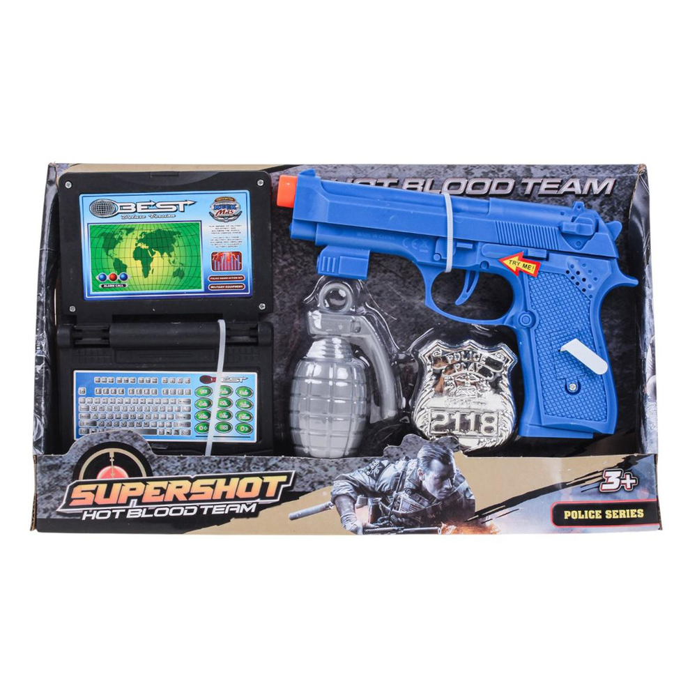 Пистолет на батарейках, коробка 290-21