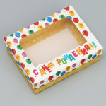 Коробка подарочная «С днем Рождения» 16.5 × 12.5 × 5 см