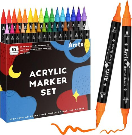 ‎Arrtx Set акриловые маркеры 32 шт