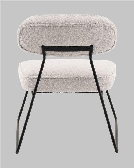 Кресло Kate new ткань букле светло-серый