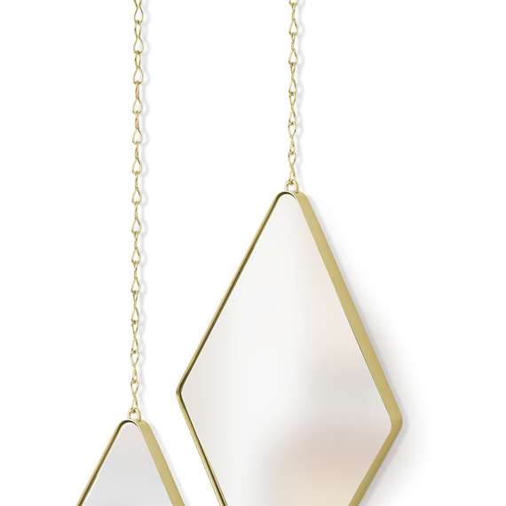 Набор зеркал dima, матовая латунь, 3 шт.