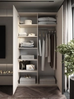 Шкаф Распашной Бежевый 121х220х52,5 SOHO с ручкой