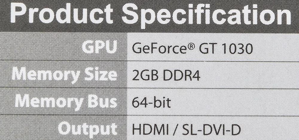 Видеокарта MSI NVIDIA  GeForce GT 1030 GT 1030 AERO ITX 2GD4 OC 2ГБ DDR4, OC,  Ret