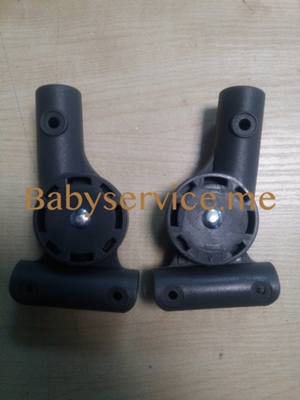 Шарнир капюшона круг-круг 16мм левый серый