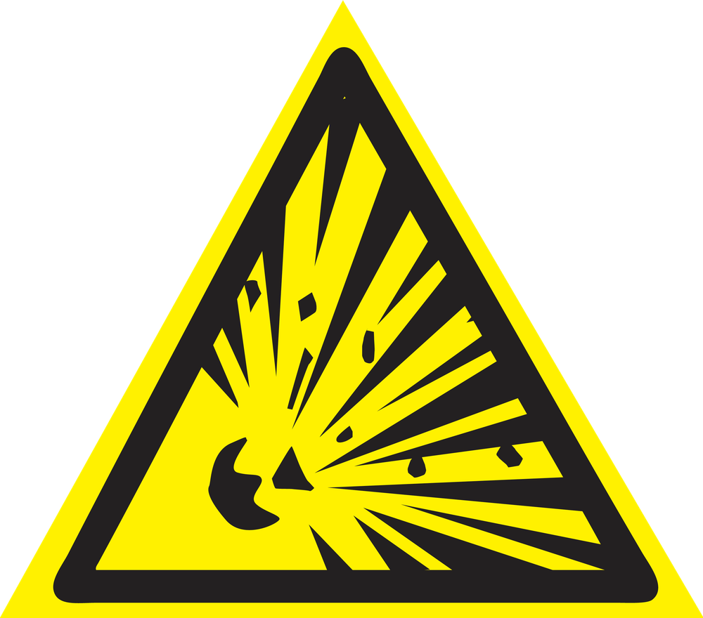 W02 "Взрывоопасно"