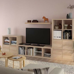 Стеллаж ФОРА 4Л, 41*38*146 см, дуб беленый