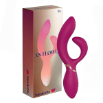 Сливовый вибратор-кролик 19,7см Anasteisha Flower AN001