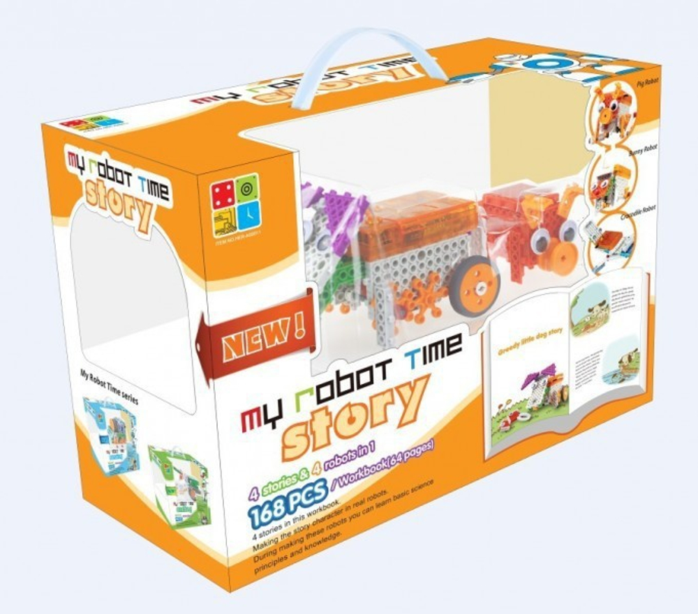 Конструктор Huna My Robot Time story, 4+, 158 деталей