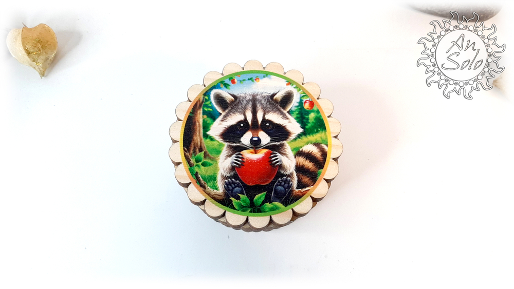 Мини-шкатулка "Крошка енот"