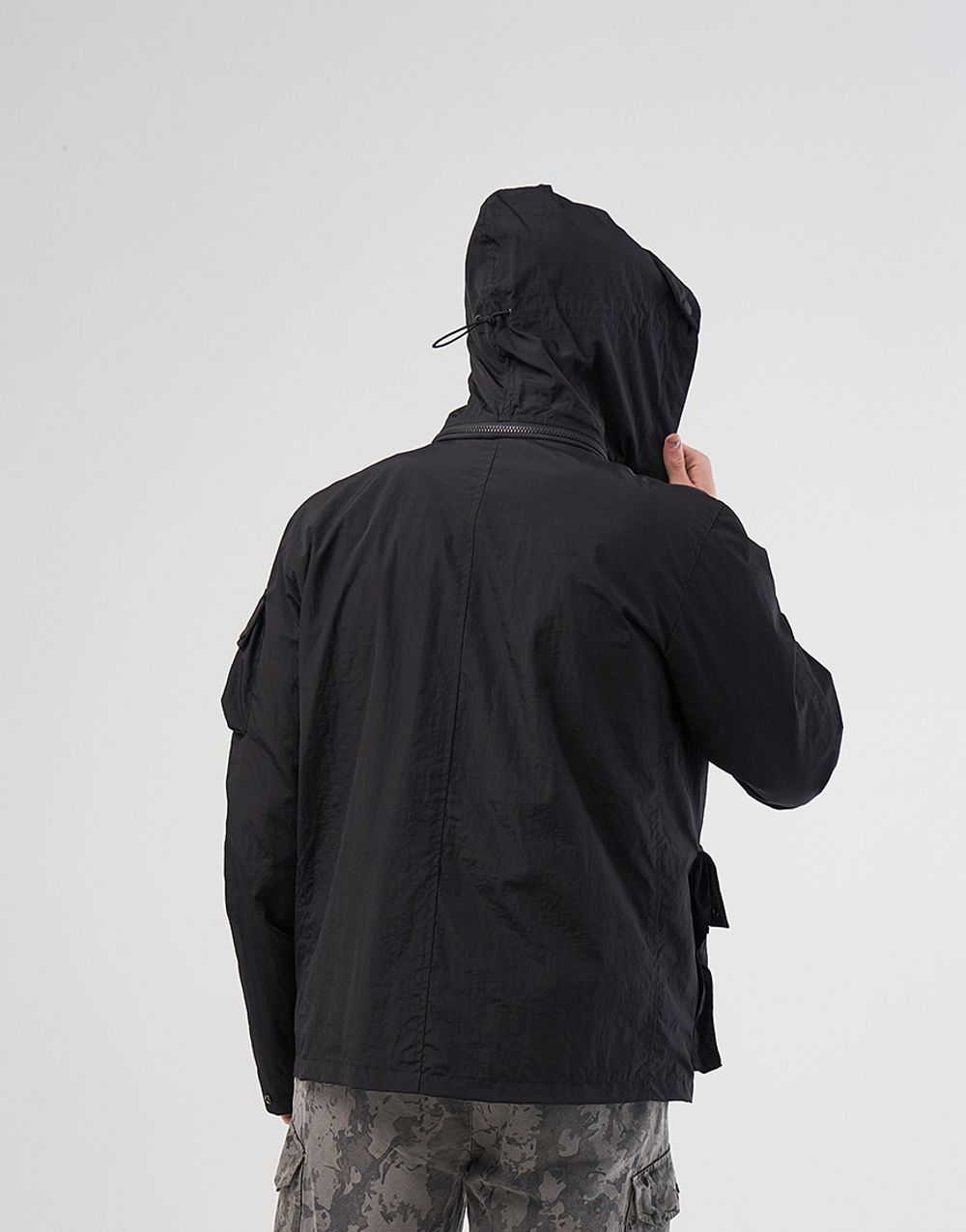 Куртка We Don’t Care Swiss M70 Crinkle Nylon Jacket Black