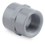 Муфта переходная ПВХ (НПВХ) неразборная с внутренней резьбой под клей (Ру10), HIDROTEN, Испания