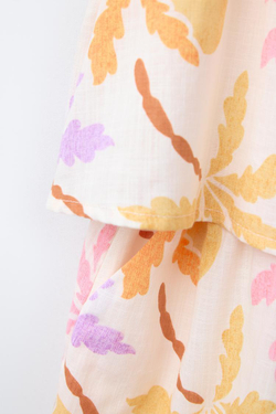 ZARA КОМБИНЕЗОН С ПРИНТОМ «ПАЛЬМЫ», РАЗНОЦВЕТНЫЙ