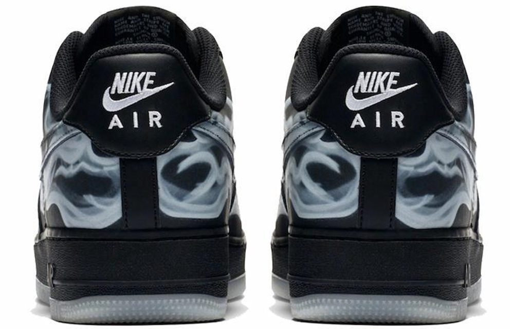 Кроссовки Nike Air Force 1 Skeleton 'Black On Black'