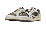 Travis Scott x Jordan Air Jordan 1 low og "reverse mocha" Trend Low Help Retro Basketball Shoes White Brown