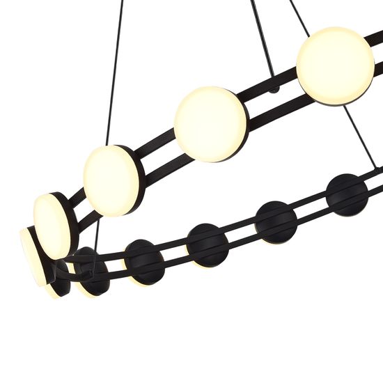 SL6610.403.20 Светильник подвесной ST-Luce черный/белый LED 1*40W 4000K MONRO