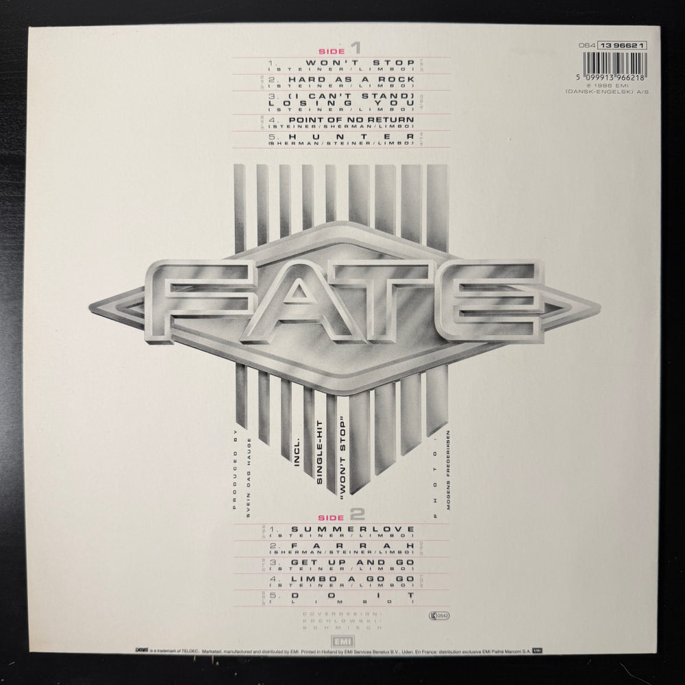 Fate - A Matter Of Attitude (Европа 1986г.)