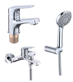 063571 Душевой набор (2в1 ван.кор.+рак.) для ванны  ViEiR (8/1шт)