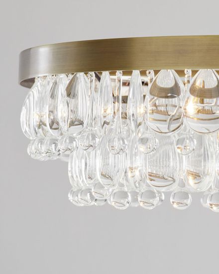 Золотая круглая люстра “Асуан”