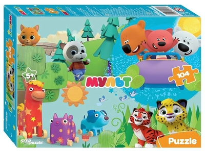 Пазл 104эл. "Ми-ми-мишки и др. Мульт" (0+ Медиа) (Степ пазл)