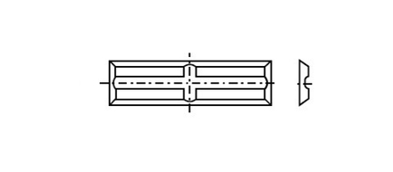 Нож сменный для фрез 50х5,5х1.1 T04F-CR Back and crossgroove