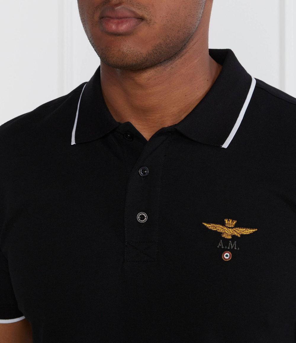 Поло Aeronautica Militare - черный(PO1308P82)