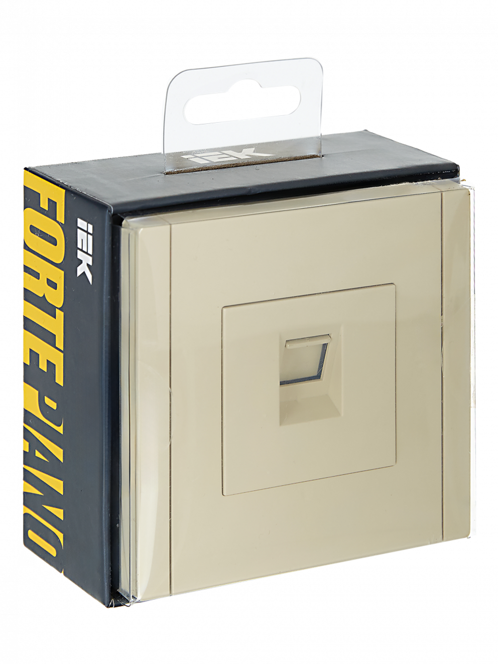 FORTE&PIANO Розетка компьютерная RJ45 кат.6 FP431 ваниль IEK