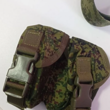 Тактическая военная двойная подсумка под гранаты Пиксель