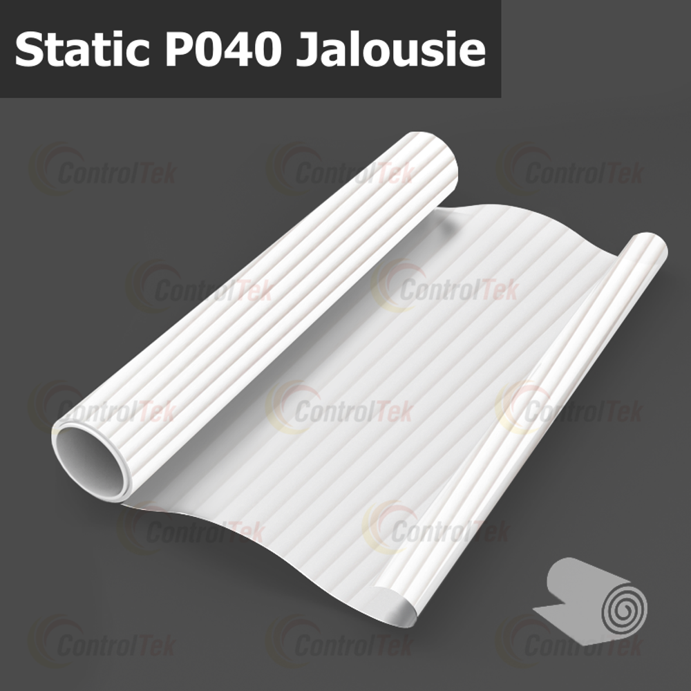 Пленка для окон статическая Static P040 Jalousie ControlTek (текстурная "Жалюзи"), размер: 75х150 см.