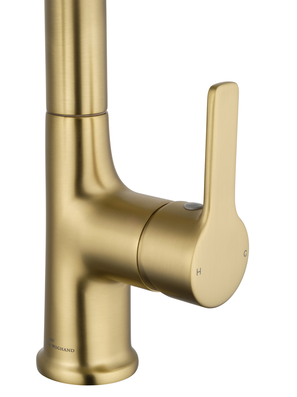 Смеситель для раковины с выдвижным изливом WONZON & WOGHAND, Брашированное золото (WW-FE01L212-BG)