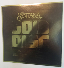 Винтажная виниловая пластинка Сборник Santana Gold Disc (Japan 1974)