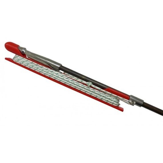 Мотовильце линя + заглушка острия гарпуна (2 в 1) DELFiN красный