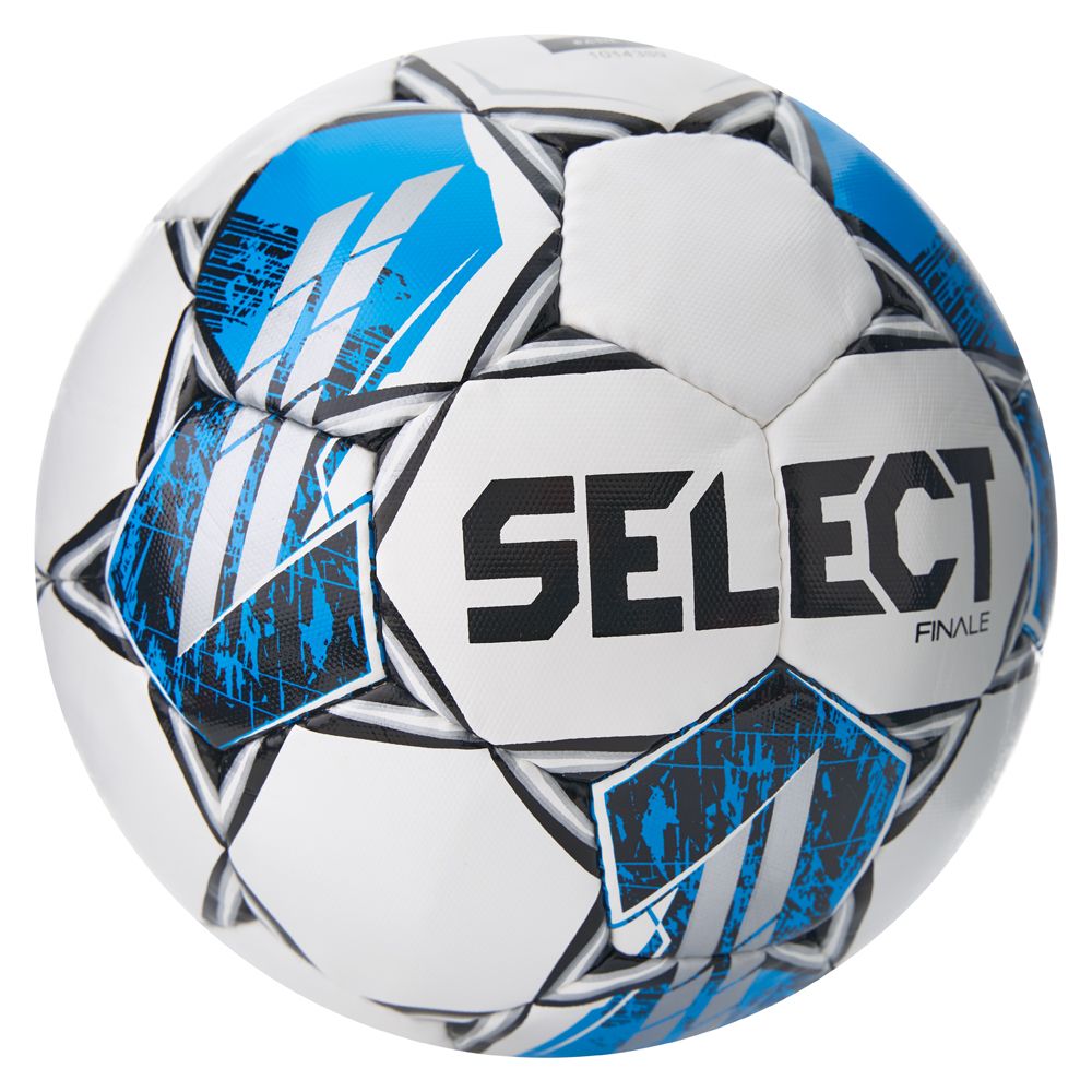 Мяч футб. SELECT Finale V25, 3855160584, р.5, FIFA Basic, 32п, ПУ, руч. сш, бело-синий