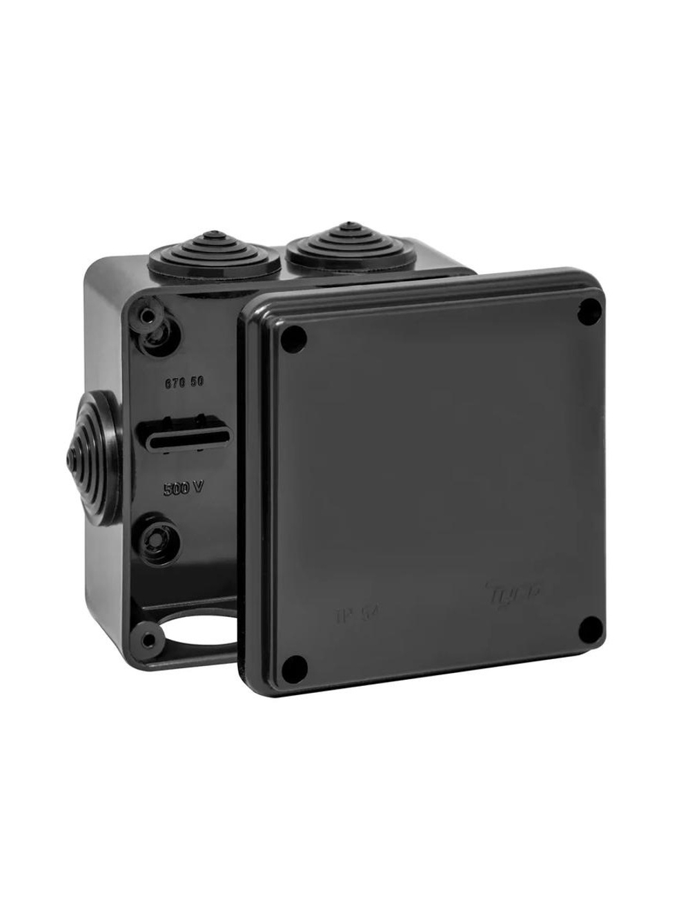 Коробка распределительная ОП 100х100х50мм УХЛ1 IP54 черн. Ruvinil 67050Ч