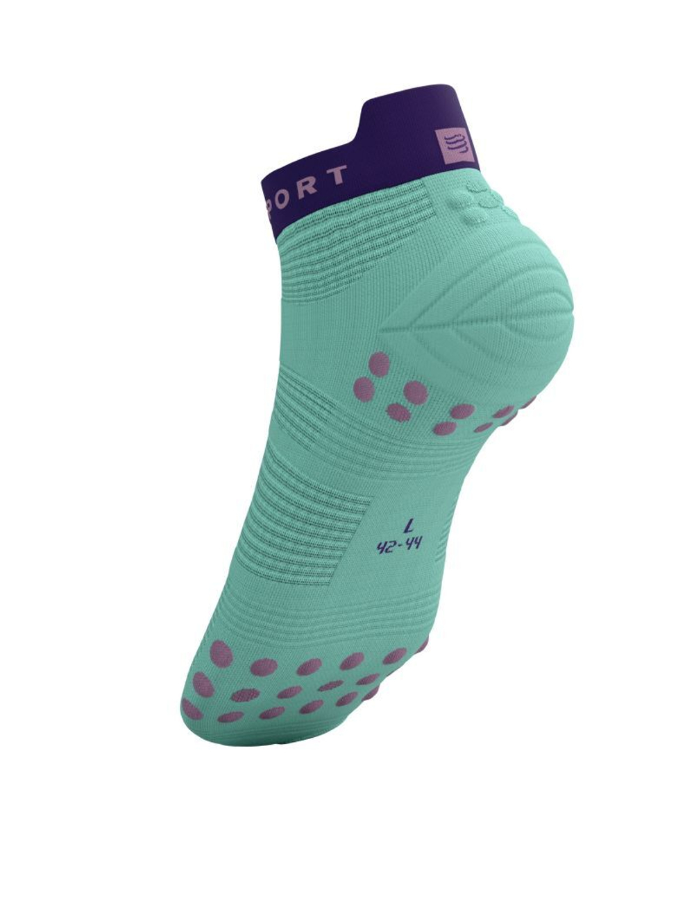Теннисные носки Compressport Pro Racing v4.0 Run Low 1P - Бирюзовый