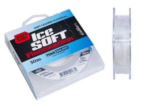 Леска монофильная Team Salmo ICE SOFT FLUOROCARBON 30 м, 0,40 мм