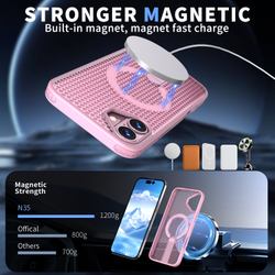 Прозрачный чехол Mesh Pro Magnetic Case для iPhone 16