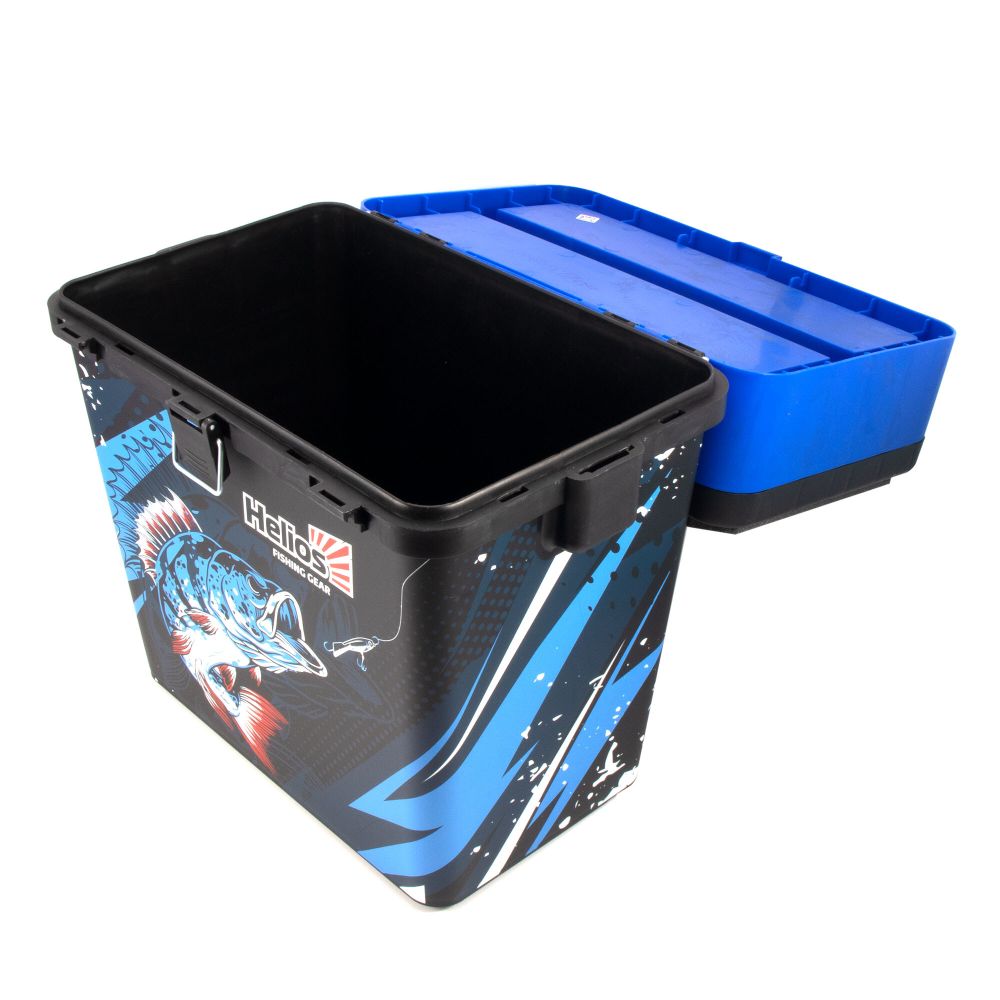 Ящик для зимней рыбалки &quot;ICE FISHING PERCH&quot; Helios, 19 л, синий/6/