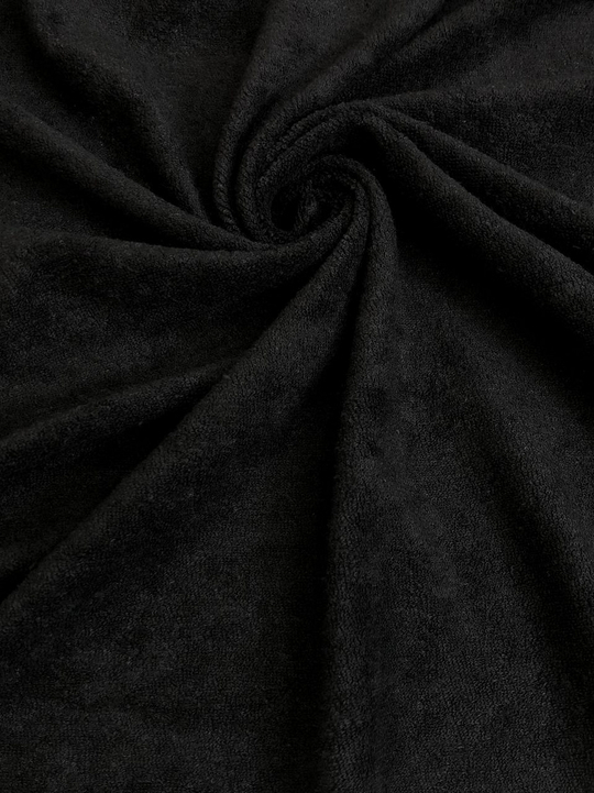 Трикотаж, черный, хлопок, махра, хб/пэ VT