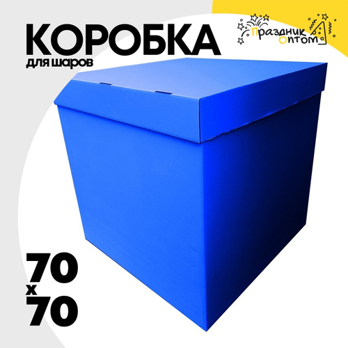 Коробка для надутых шаров 70 x 70 см (Синий)